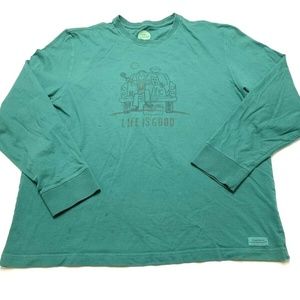 Life Is Good Jake and Dog Football Tailgating